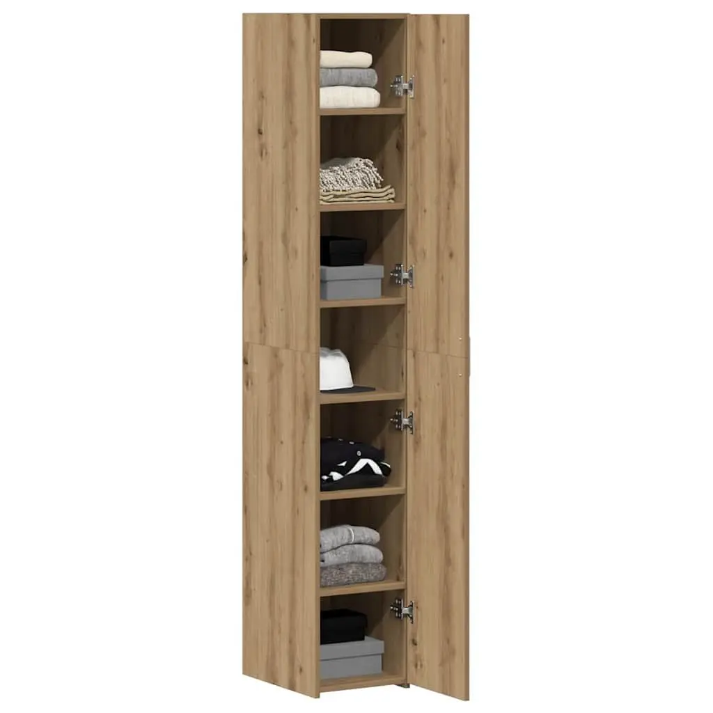 Brown Engineered Wood Highboard for Lasting Use