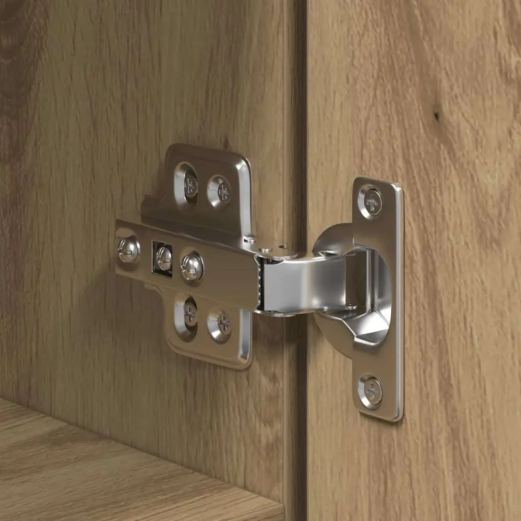 Brown Engineered Wood Highboard for Lasting Use