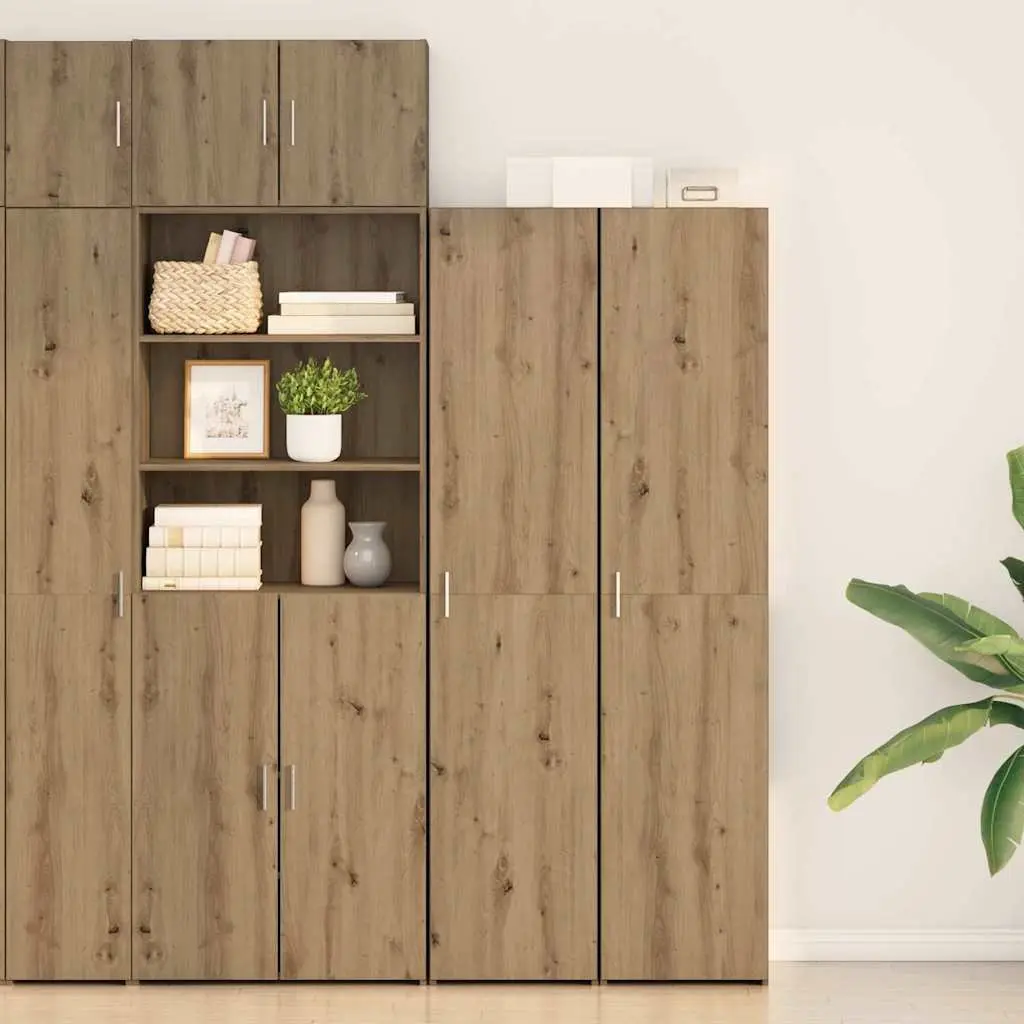 Engineered Wood Highboard with Ample Storage
