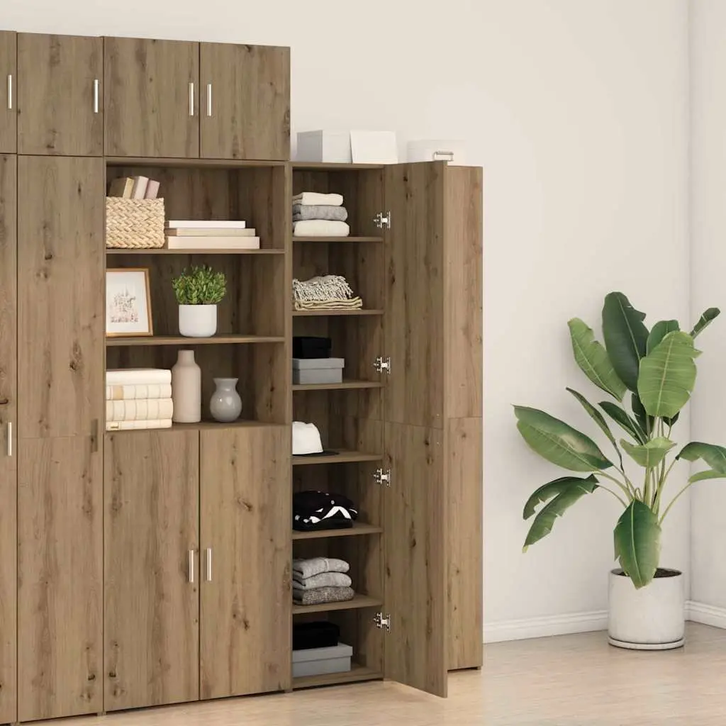 Engineered Wood Highboard with Ample Storage
