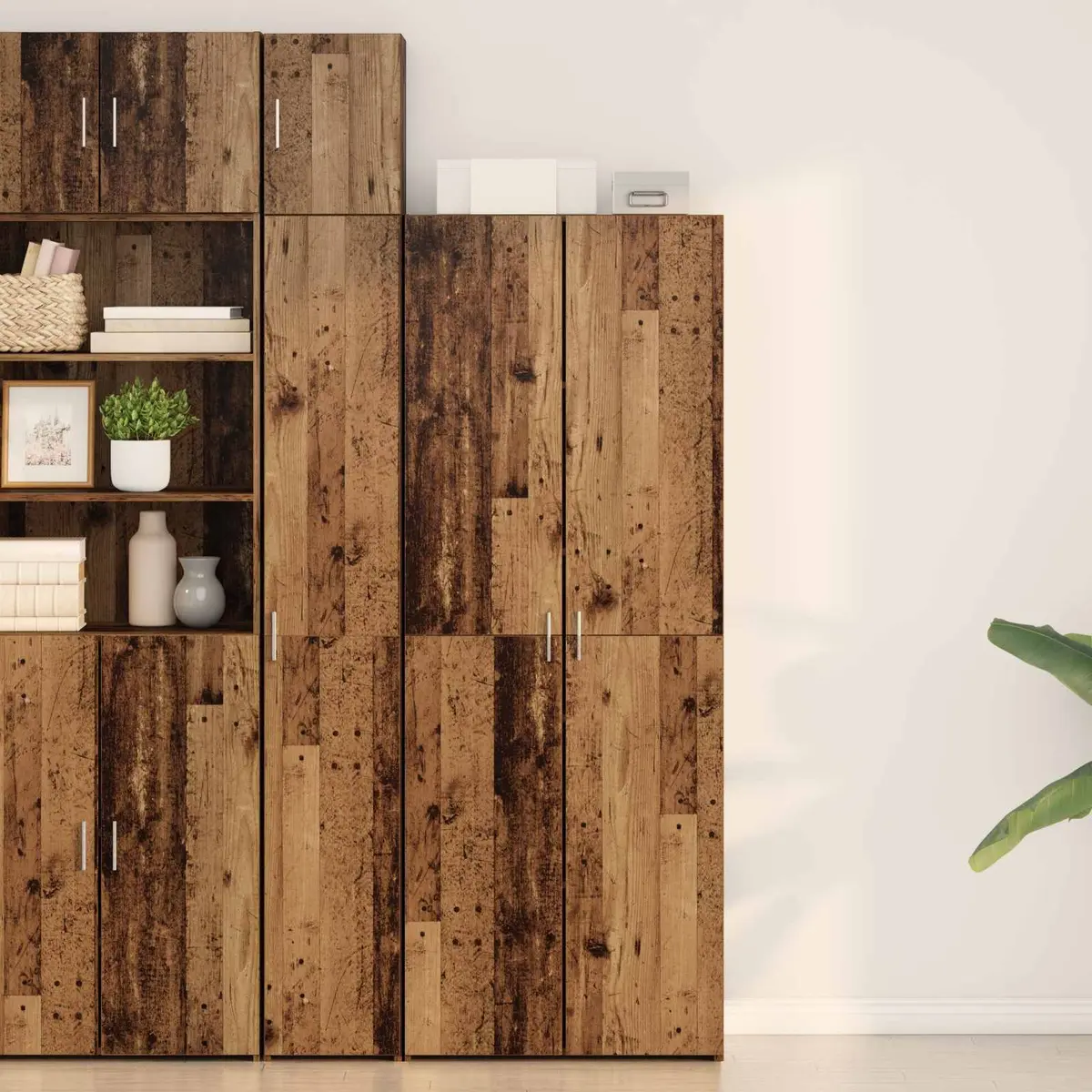 Rustic Wooden Buffet Sideboard