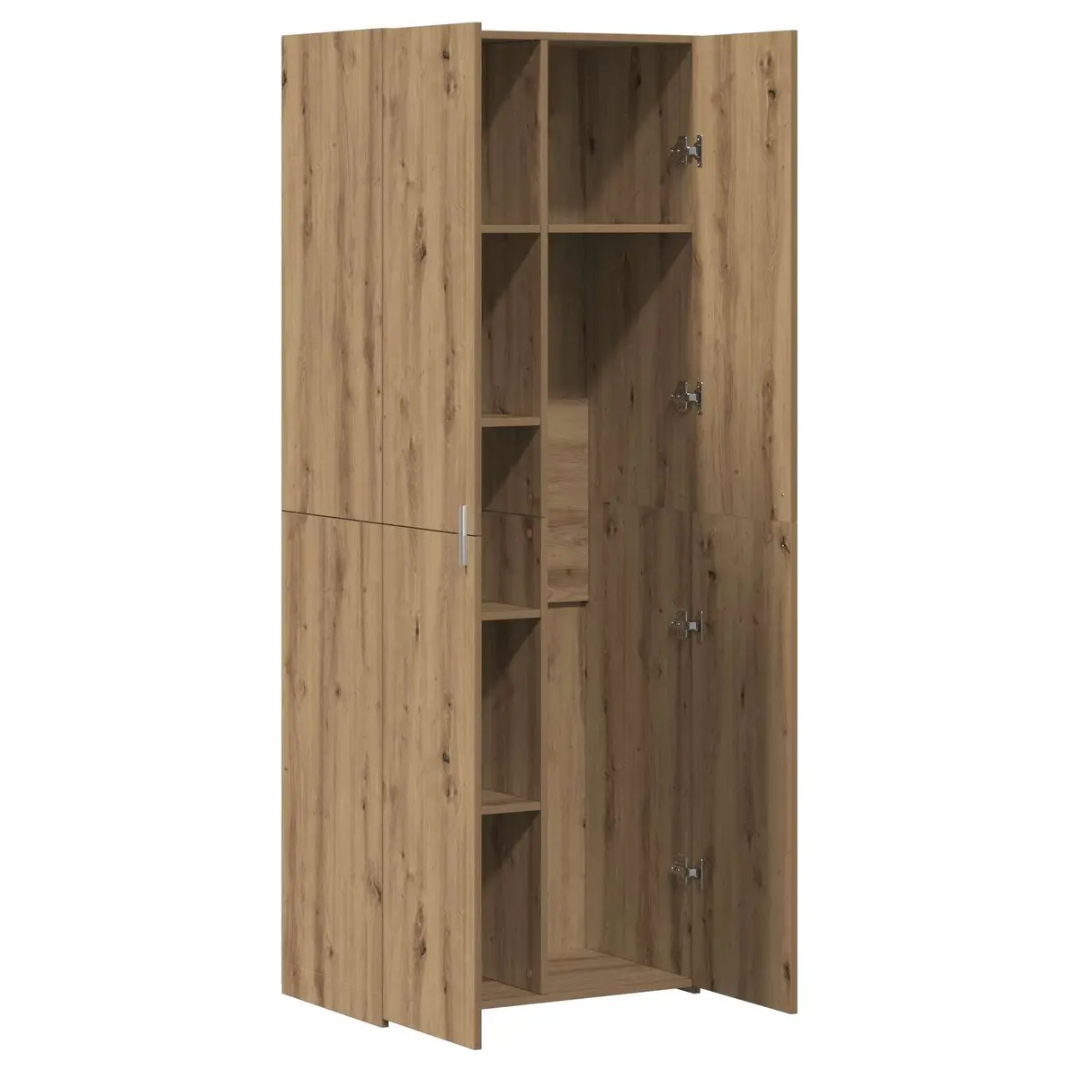 Highboard Buffet Cabinet Rustic Storage 70 x 42.5 x 185 cm Brown