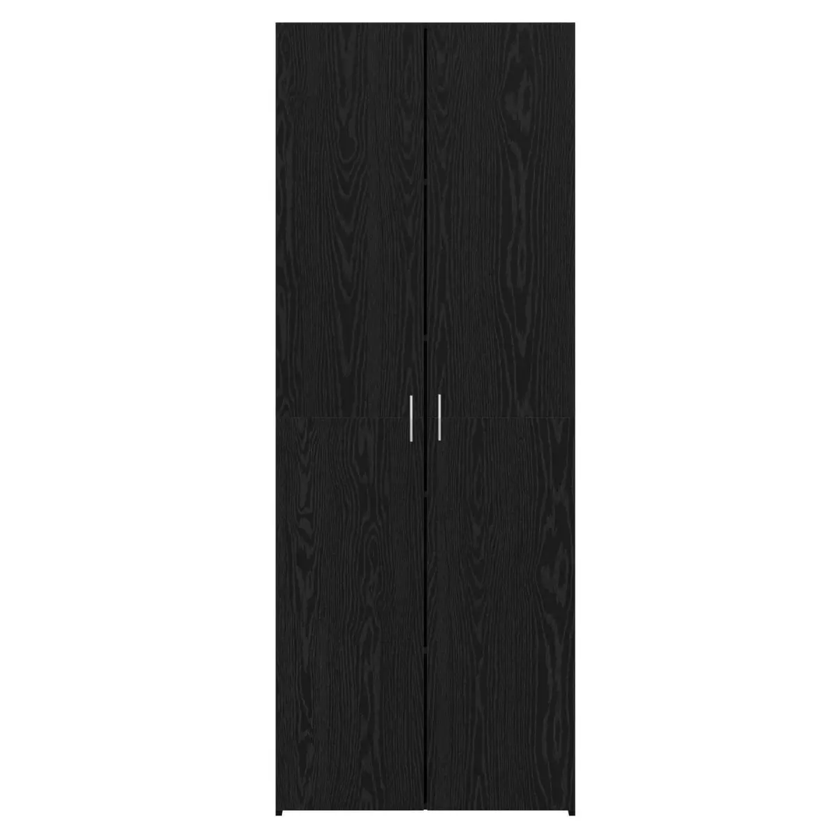 Highboard Buffet Cabinet Storage Dining Room 70x42.5x185cm Black Wood