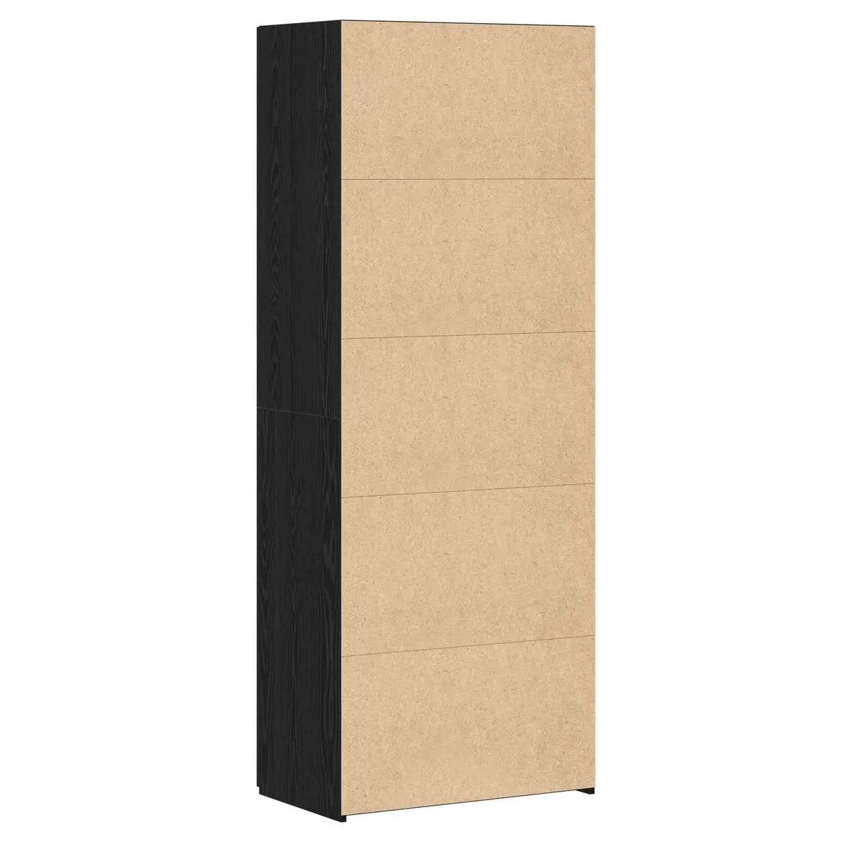 Highboard Buffet Cabinet Storage Dining Room 70x42.5x185cm Black Wood