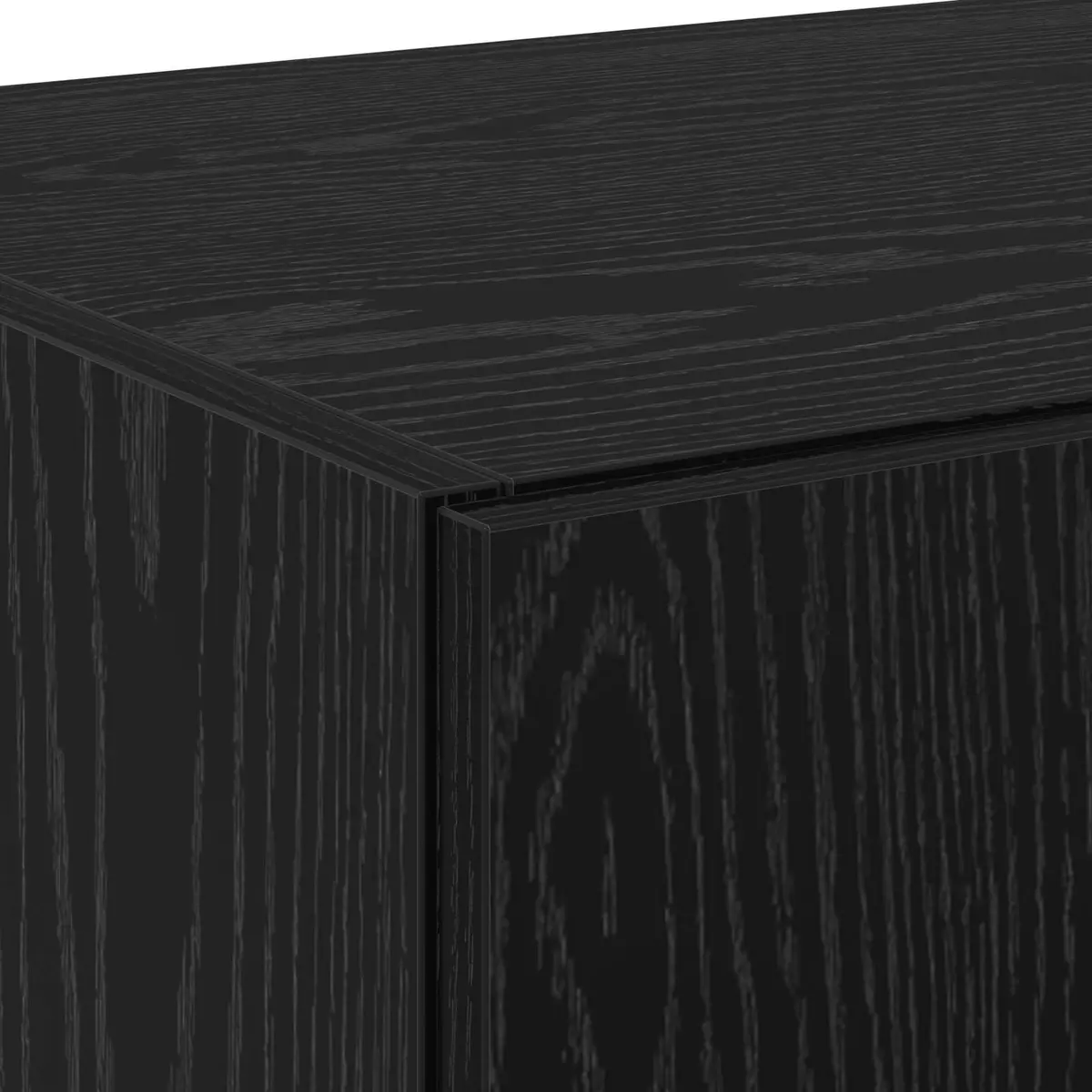 Highboard Buffet Cabinet Storage Dining Room 70x42.5x185cm Black Wood