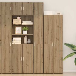 2-Piece Brown Storage Cabinet: Practical and Stylish