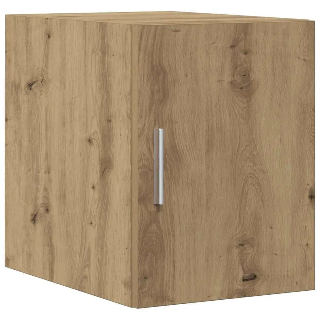 2 Piece Storage Cabinet Adjustable Shelves Hinged Doors Brown