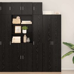 Reliable 2-Piece Storage Cabinet with Adjustable Shelves