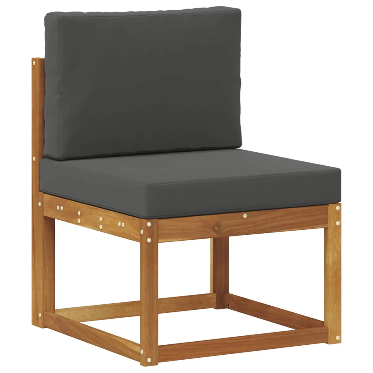 Outdoor Sofa Set 3 Piece Garden Furniture Acacia Wood with Cushions Terrace