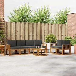 Comfortable 7-Piece Outdoor Sectional Sofa Set