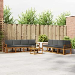 Reliable 9-Piece Outdoor Sectional Sofa Set with Cushions