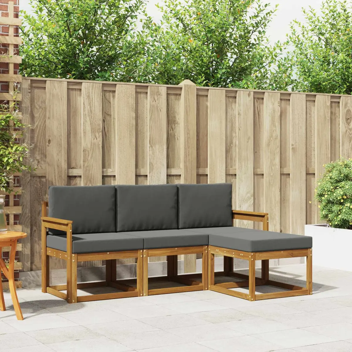 Outdoor Sofa Set with Cushions for Comfort
