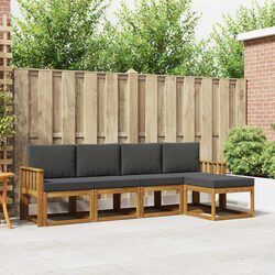 Reliable 5-Piece Outdoor Sofa Set in Brown
