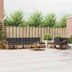 Warm and Inviting 7 Piece Outdoor Sofa Set