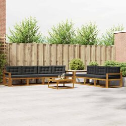 Practical 8-Piece Outdoor Sectional Sofa Set for Gatherings