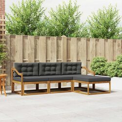 Value and Comfort with 4-Piece Outdoor Sectional Sofa
