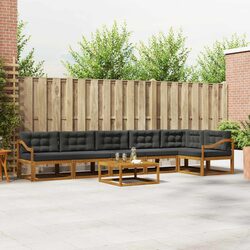 Outdoor Sectional Sofa Set 7-Piece Garden Patio Furniture Modular Lounge Suite