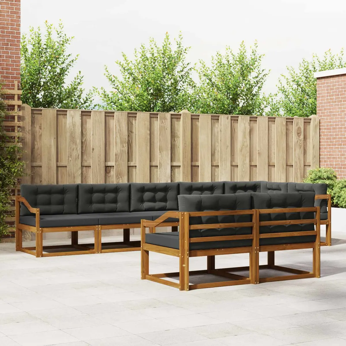 8-Piece Outdoor Sectional Sofa Set