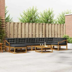 Comfortable 8-Piece Outdoor Sectional Sofa Set
