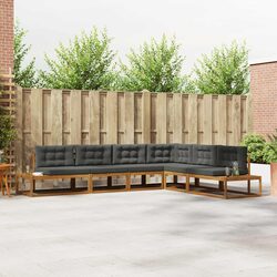 Reliable Outdoor Sectional Sofa Set with Acacia Wood