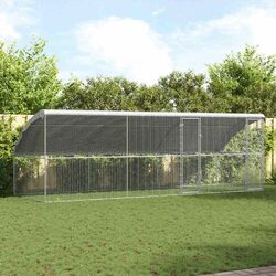 Reliable Chicken Cage 3 pcs Galvanised Steel 600 x 200 x 200 cm