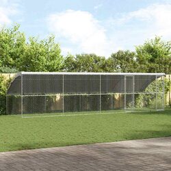 Value-Driven 4 pcs Dog Kennel 8 x 2 x 2 m Silver