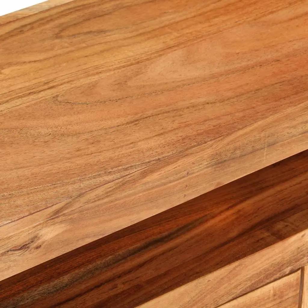 TV Cabinet Storage Unit 110x30x40 cm Brown Solid Acacia Wood with Drawers