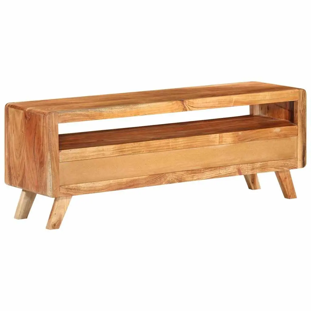 TV Cabinet Storage Unit 110x30x40 cm Brown Solid Acacia Wood with Drawers
