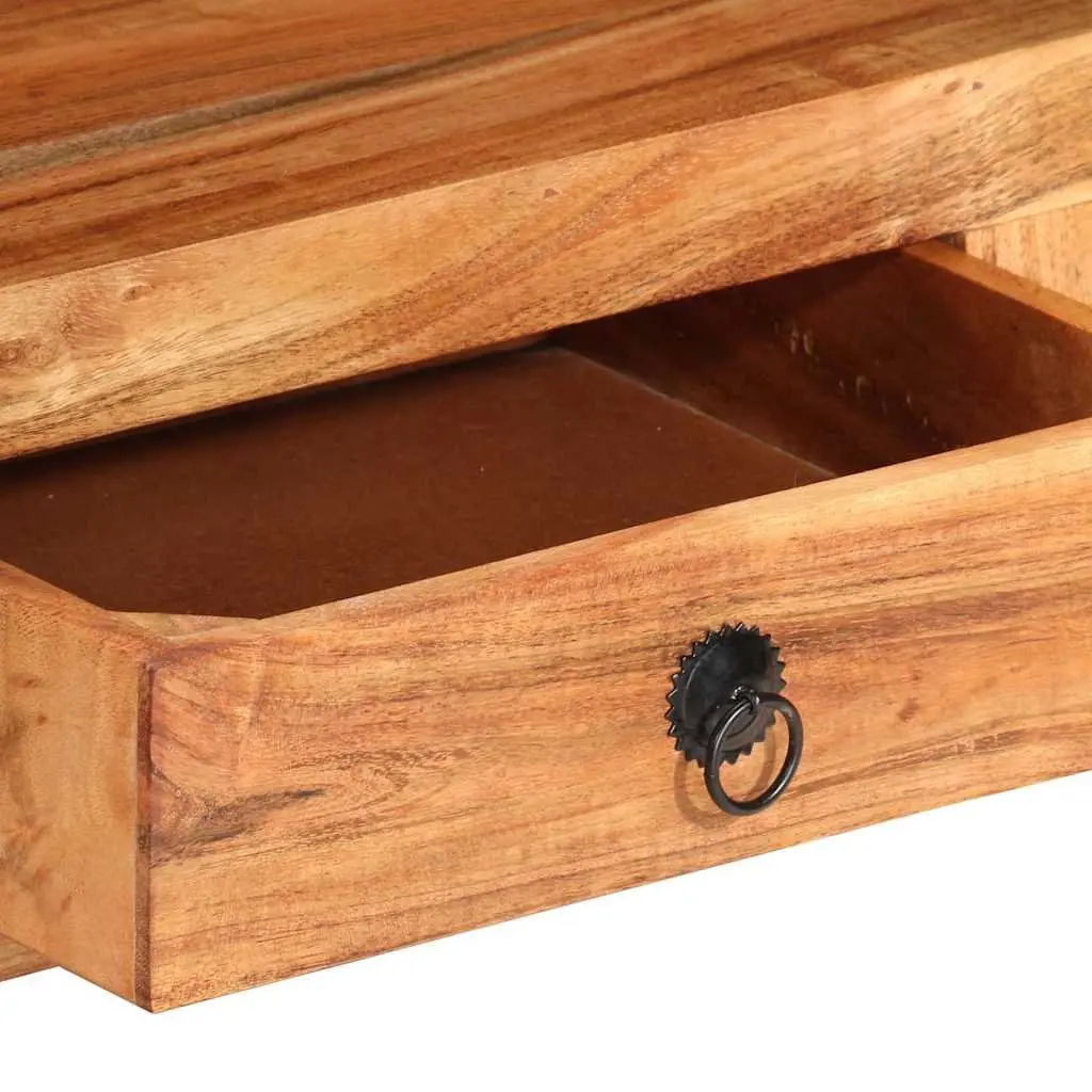 TV Cabinet Storage Unit 110x30x40 cm Brown Solid Acacia Wood with Drawers