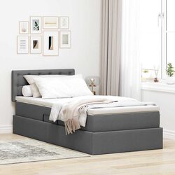 Reliable LED Storage Bed with Mattress for Everyday Use 107x203cm
