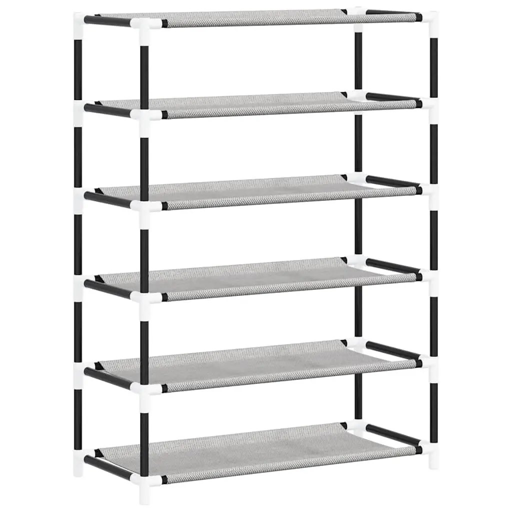 Shoe Cabinet 5-Tier Storage Organiser Rack Grey Fabric
