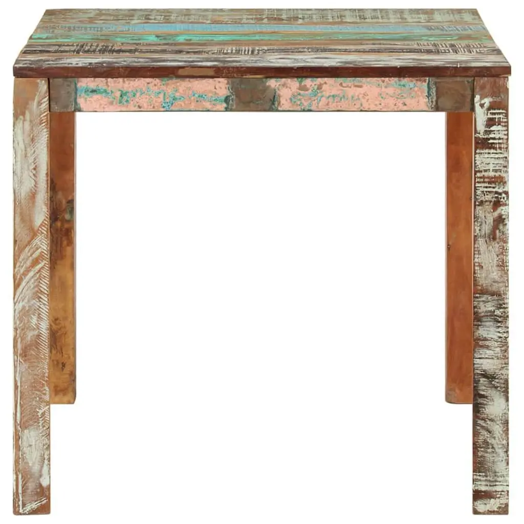 Dining Table Handmade Solid Reclaimed Wood Rustic 82x80x76 cm Multicolour