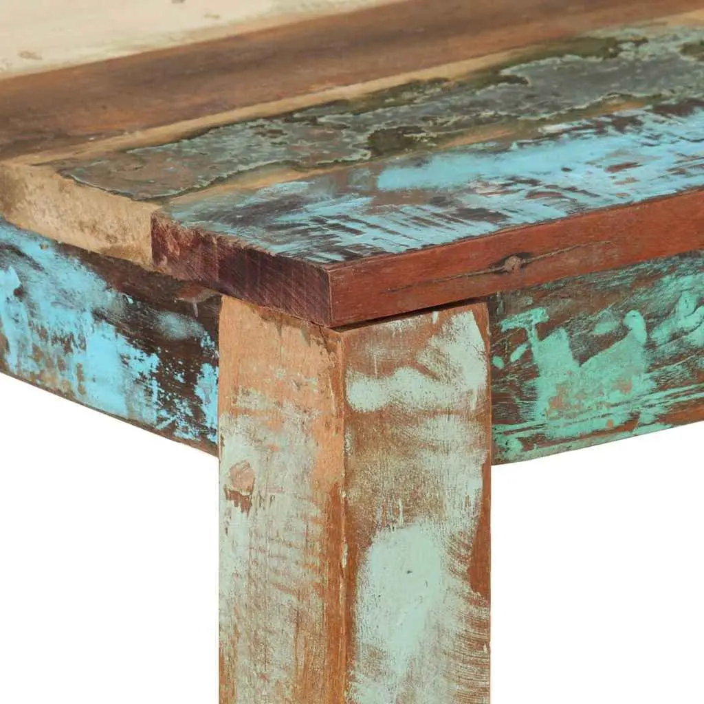 Dining Table Handmade Solid Reclaimed Wood Rustic 82x80x76 cm Multicolour