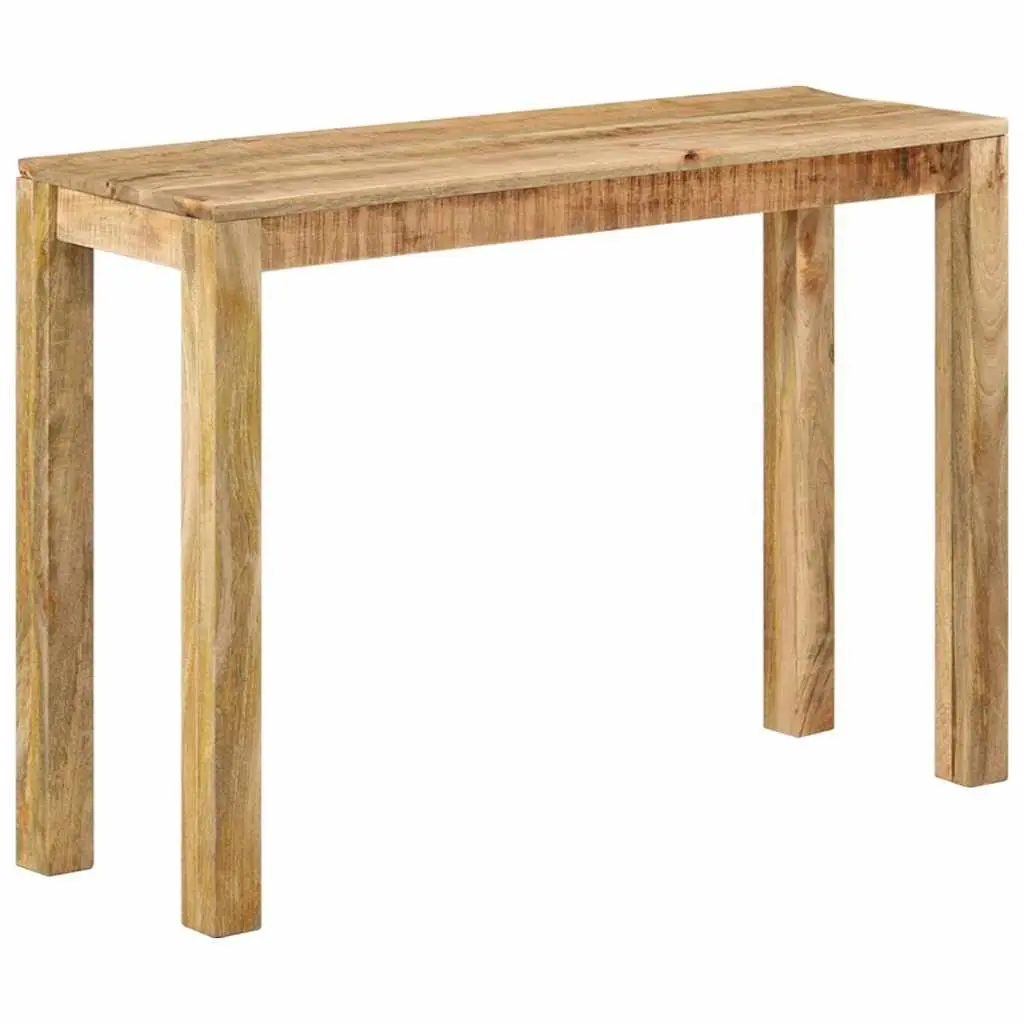 Console Table 110x35x76cm Rough Mango Wood End Table Accent Furniture Brown