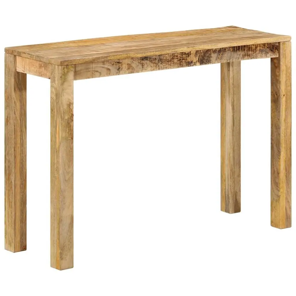 Console Table 110x35x76cm Rough Mango Wood End Table Accent Furniture Brown