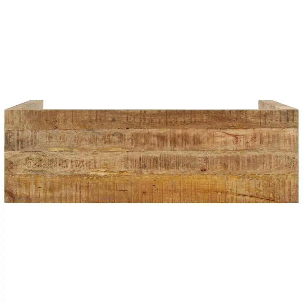 Console Table 110x35x76cm Rough Mango Wood End Table Accent Furniture Brown