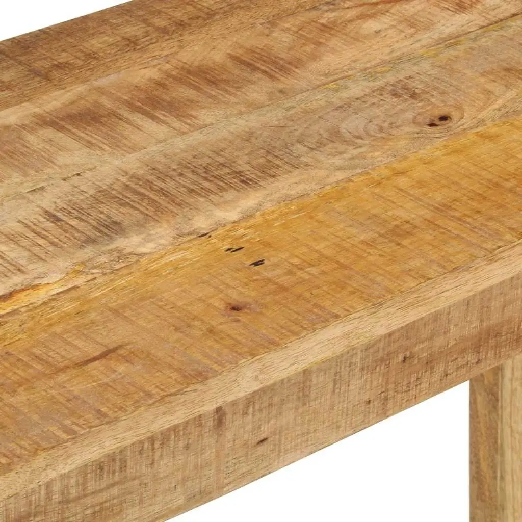 Console Table 110x35x76cm Rough Mango Wood End Table Accent Furniture Brown