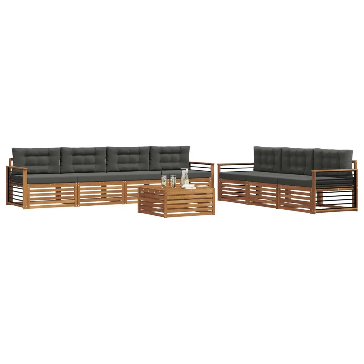8-Piece Sofa Set for Outdoor Spaces