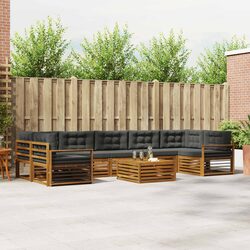 Reliable 8-Piece Outdoor Sofa Set with Comfort Focus