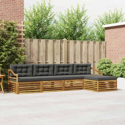 Comfort and Practicality in a 5-Piece Outdoor Sofa Set