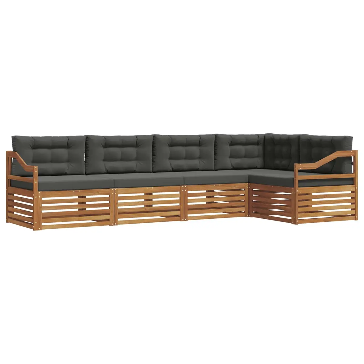 Outdoor Sofa Set 5 Piece Garden Furniture with Cushions Patio Lounge Seating