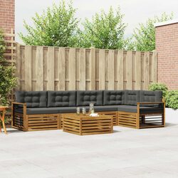 6-Piece Outdoor Sofa Set with Comfort and Style
