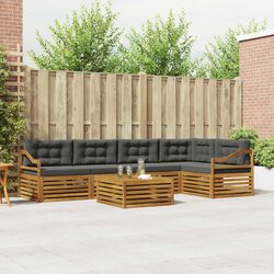 Quality Outdoor Sofa Set: 6-Piece with Comfort Features