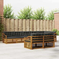 Warm and Reliable 8-Piece Outdoor Sofa Set with Cushions