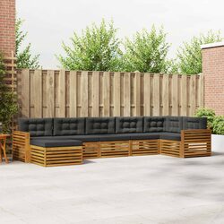 Practical 7 Piece Garden Sofa Set with Comfort in Mind