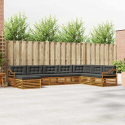 Value-Driven 8-Piece Outdoor Sofa Set in Anthracite