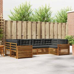 Reliable 6-Piece Outdoor Sofa Set with Acacia Wood