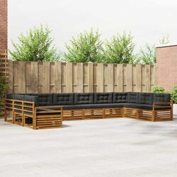 Durable 7 Piece Outdoor Sofa Set with Acacia Wood Finish