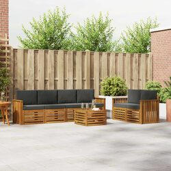 Comfortable 7-Piece Acacia Outdoor Sofa Set for Value