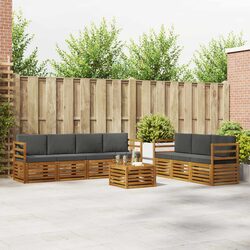 Value-Driven 8-Piece Outdoor Sofa Set in Acacia Wood